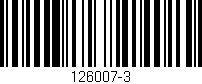 Código de barras (EAN, GTIN, SKU, ISBN): '126007-3'