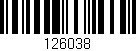 Código de barras (EAN, GTIN, SKU, ISBN): '126038'