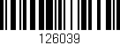 Código de barras (EAN, GTIN, SKU, ISBN): '126039'