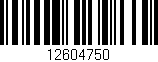 Código de barras (EAN, GTIN, SKU, ISBN): '12604750'