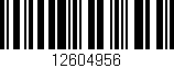 Código de barras (EAN, GTIN, SKU, ISBN): '12604956'
