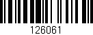 Código de barras (EAN, GTIN, SKU, ISBN): '126061'