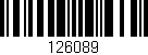 Código de barras (EAN, GTIN, SKU, ISBN): '126089'