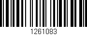 Código de barras (EAN, GTIN, SKU, ISBN): '1261083'