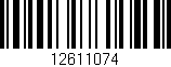 Código de barras (EAN, GTIN, SKU, ISBN): '12611074'