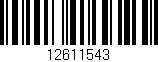 Código de barras (EAN, GTIN, SKU, ISBN): '12611543'