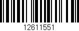 Código de barras (EAN, GTIN, SKU, ISBN): '12611551'