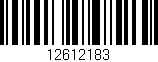 Código de barras (EAN, GTIN, SKU, ISBN): '12612183'