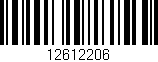 Código de barras (EAN, GTIN, SKU, ISBN): '12612206'