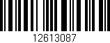 Código de barras (EAN, GTIN, SKU, ISBN): '12613087'