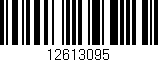 Código de barras (EAN, GTIN, SKU, ISBN): '12613095'