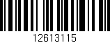 Código de barras (EAN, GTIN, SKU, ISBN): '12613115'
