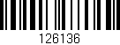 Código de barras (EAN, GTIN, SKU, ISBN): '126136'