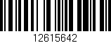 Código de barras (EAN, GTIN, SKU, ISBN): '12615642'