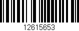 Código de barras (EAN, GTIN, SKU, ISBN): '12615653'