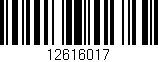 Código de barras (EAN, GTIN, SKU, ISBN): '12616017'