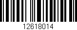 Código de barras (EAN, GTIN, SKU, ISBN): '12618014'
