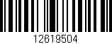 Código de barras (EAN, GTIN, SKU, ISBN): '12619504'