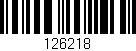 Código de barras (EAN, GTIN, SKU, ISBN): '126218'