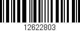 Código de barras (EAN, GTIN, SKU, ISBN): '12622803'