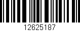 Código de barras (EAN, GTIN, SKU, ISBN): '12625187'