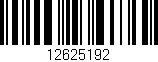Código de barras (EAN, GTIN, SKU, ISBN): '12625192'