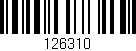 Código de barras (EAN, GTIN, SKU, ISBN): '126310'