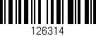 Código de barras (EAN, GTIN, SKU, ISBN): '126314'