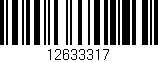 Código de barras (EAN, GTIN, SKU, ISBN): '12633317'