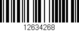 Código de barras (EAN, GTIN, SKU, ISBN): '12634268'