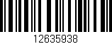 Código de barras (EAN, GTIN, SKU, ISBN): '12635938'