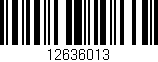 Código de barras (EAN, GTIN, SKU, ISBN): '12636013'