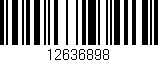 Código de barras (EAN, GTIN, SKU, ISBN): '12636898'