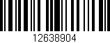 Código de barras (EAN, GTIN, SKU, ISBN): '12638904'