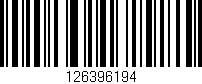 Código de barras (EAN, GTIN, SKU, ISBN): '126396194'