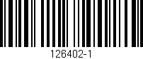 Código de barras (EAN, GTIN, SKU, ISBN): '126402-1'