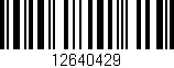 Código de barras (EAN, GTIN, SKU, ISBN): '12640429'