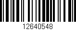 Código de barras (EAN, GTIN, SKU, ISBN): '12640548'