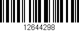 Código de barras (EAN, GTIN, SKU, ISBN): '12644298'