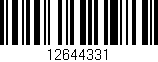 Código de barras (EAN, GTIN, SKU, ISBN): '12644331'