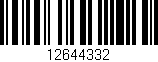 Código de barras (EAN, GTIN, SKU, ISBN): '12644332'