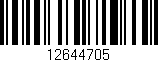 Código de barras (EAN, GTIN, SKU, ISBN): '12644705'