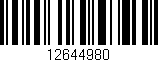 Código de barras (EAN, GTIN, SKU, ISBN): '12644980'