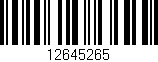 Código de barras (EAN, GTIN, SKU, ISBN): '12645265'