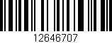 Código de barras (EAN, GTIN, SKU, ISBN): '12646707'