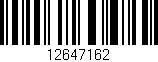 Código de barras (EAN, GTIN, SKU, ISBN): '12647162'