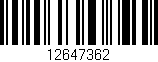 Código de barras (EAN, GTIN, SKU, ISBN): '12647362'