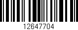 Código de barras (EAN, GTIN, SKU, ISBN): '12647704'