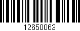 Código de barras (EAN, GTIN, SKU, ISBN): '12650063'