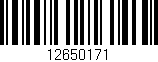 Código de barras (EAN, GTIN, SKU, ISBN): '12650171'
